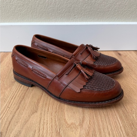 Allen Edmonds Brown Leather Cody Tassel Loafer Men’s 9.5 USA Made main image 7